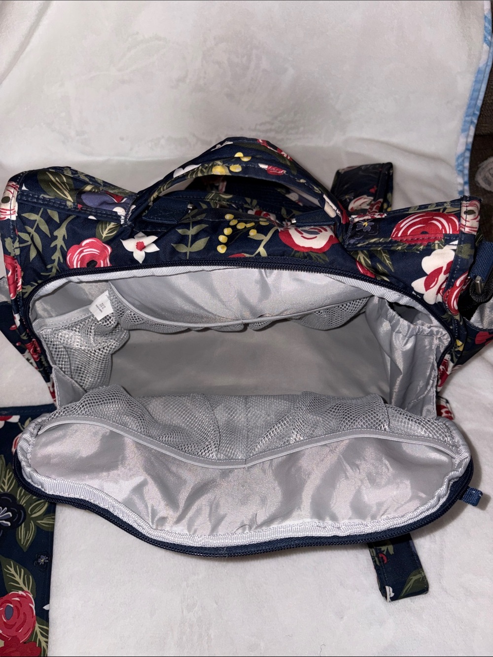 Ju-Ju-Be Classic Convertible Diaper Bag - Midnight Posy EUC - Picture 5 of 12